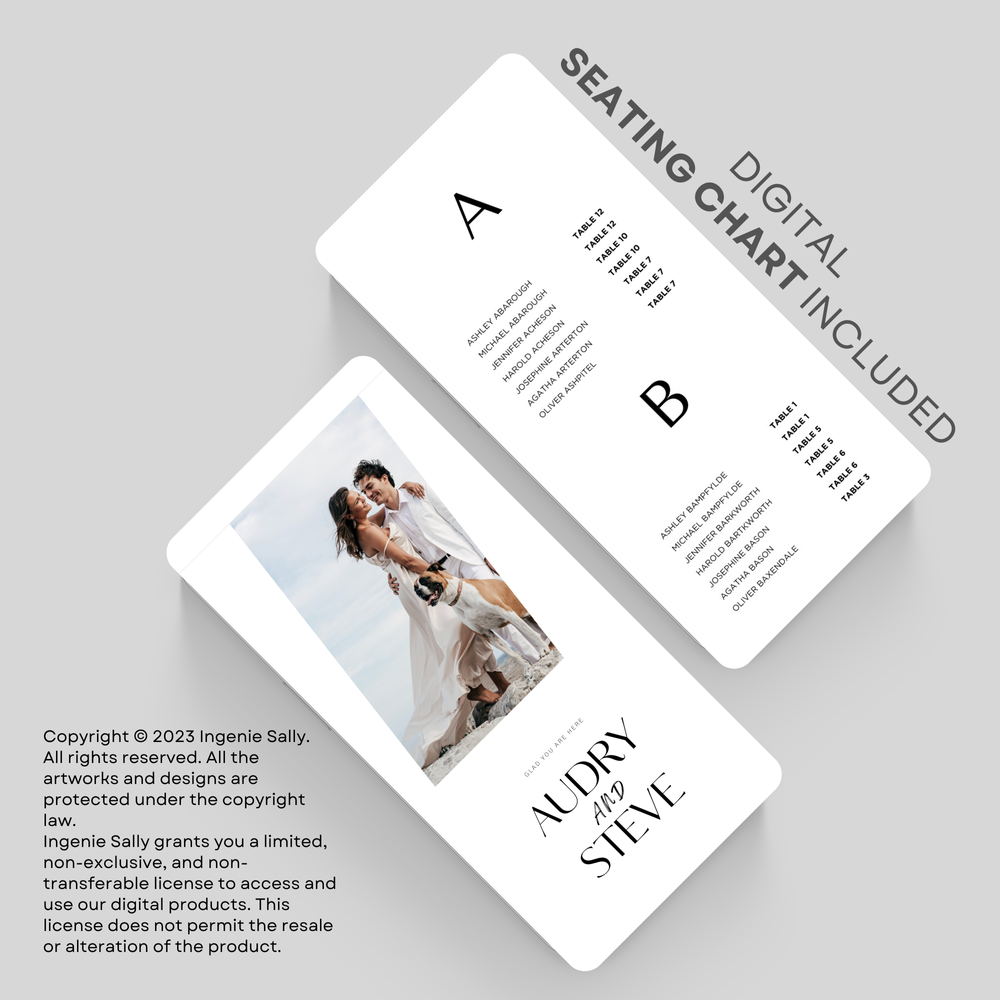 Digital Seating Chart Plan Menu Agenda Order of Events Digital Seating Chart Plan Menu Agenda Order of Events